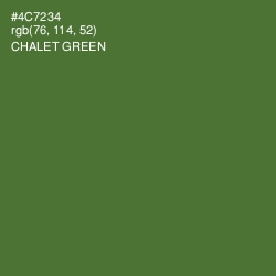 #4C7234 - Chalet Green Color Image